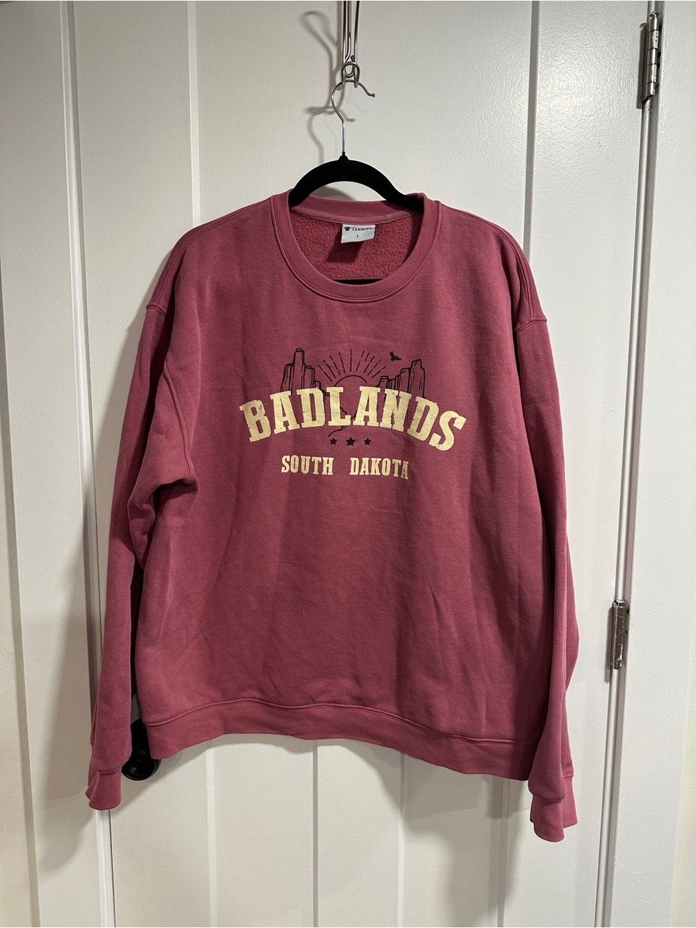 Graphic Crewneck Sweatshirt - Dusty Rose